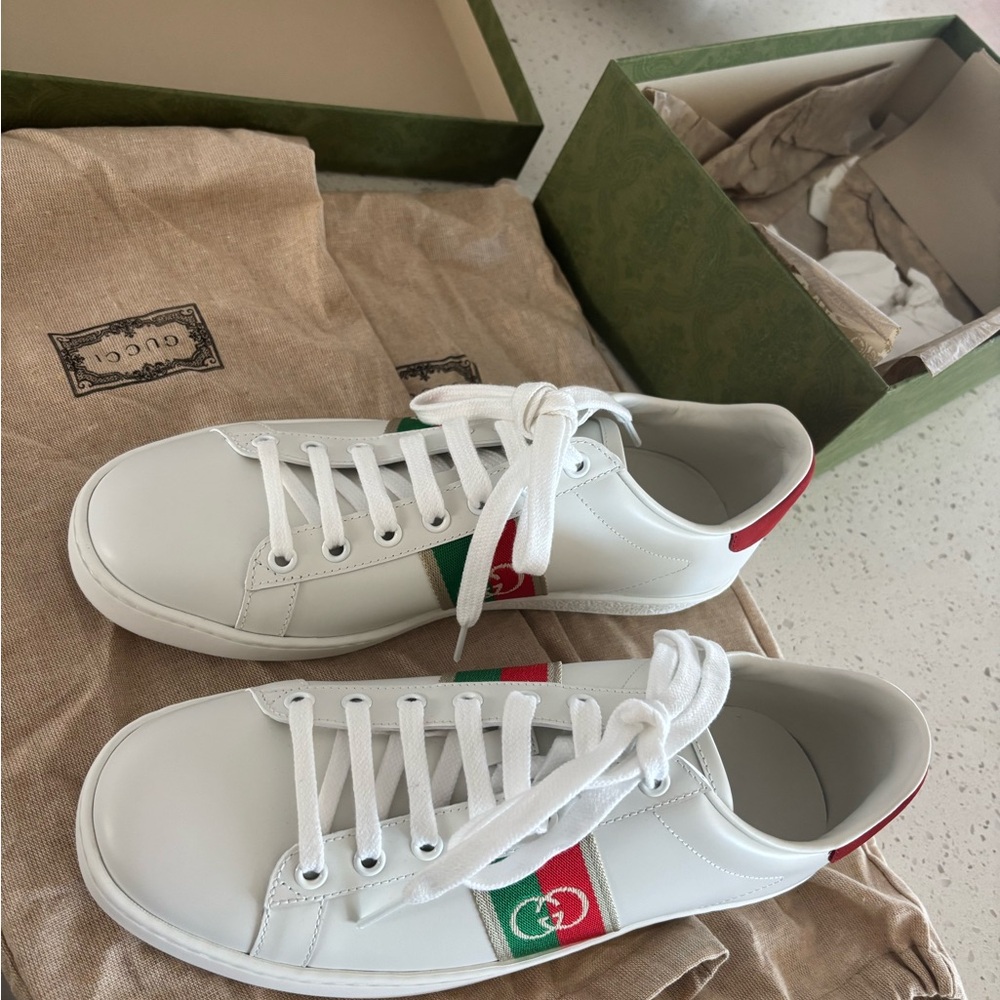 Authentic Gucci Ace Sneaker- 38.5 - Picture 7 of 11